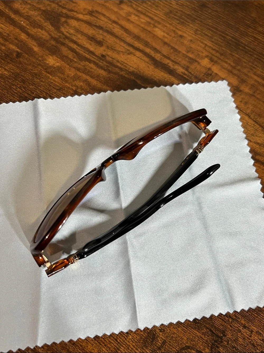 Dior Tortoiseshell and Black Sunglasses with Gold Accent